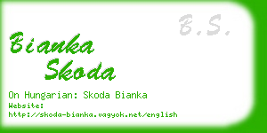 bianka skoda business card